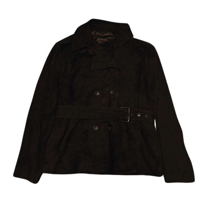 Women's Brown Belted Jacket