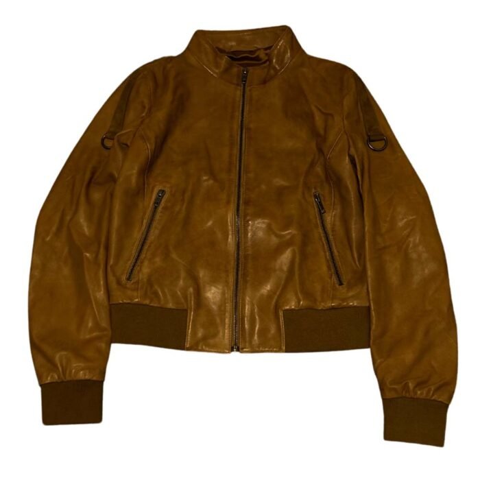 Women's leather bomber Jacket